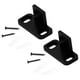 thumbnail image 2 of Guía inferior duradera de 2 piezas con tornillos para montaje en suelo, herrajes deslizantes negros mate no ranurado, 2 of 9
