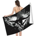 thumbnail image 3 of Ballet Dance Black and White Microfiber Beach Towels Oversized Soft Beach Blanket Absorbent Quick Dry Bath Towels Pool Towels Travel Beach Towels for Kids Adults, 3 of 16