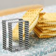 thumbnail image 2 of Shortbread Cookie Steel Fluted Rectangle Cookie and Cake Mold Biscuit V5V6, 2 of 5