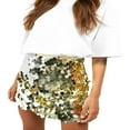 thumbnail image 1 of Jupe Paillettes Taille Haute Scintillant Bodycon Mini Jupes Soirée, 1 of 5