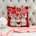 thumbnail image 5 of Clearance Under $1 Boovnll Valentines Pillow Covers 18x18", Valentines Gifts, Printing Valentines Day Pillow Covers for Home Bedroom, Living Room, Couch, Sofa, Party Decor, Valentines Day Decorations, 5 of 6