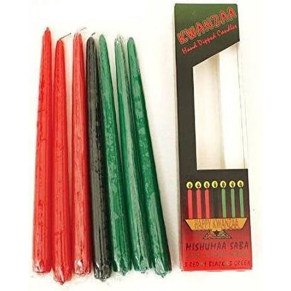 Candle Set (Red, Black, Green) 12” Candles Y