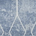 thumbnail image 4 of 9' x 12' Blue and Beige Geometric Power Loom Washable Area Rug, 4 of 5