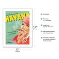 thumbnail image 2 of Havana Cuba with Rosanna - Martinair Stewardess Series - Vintage Airline Travel Poster by Sylvan Steenbrink - Bamboo Fine Art 290gsm Paper (Unframed) 12x16in, 2 of 4