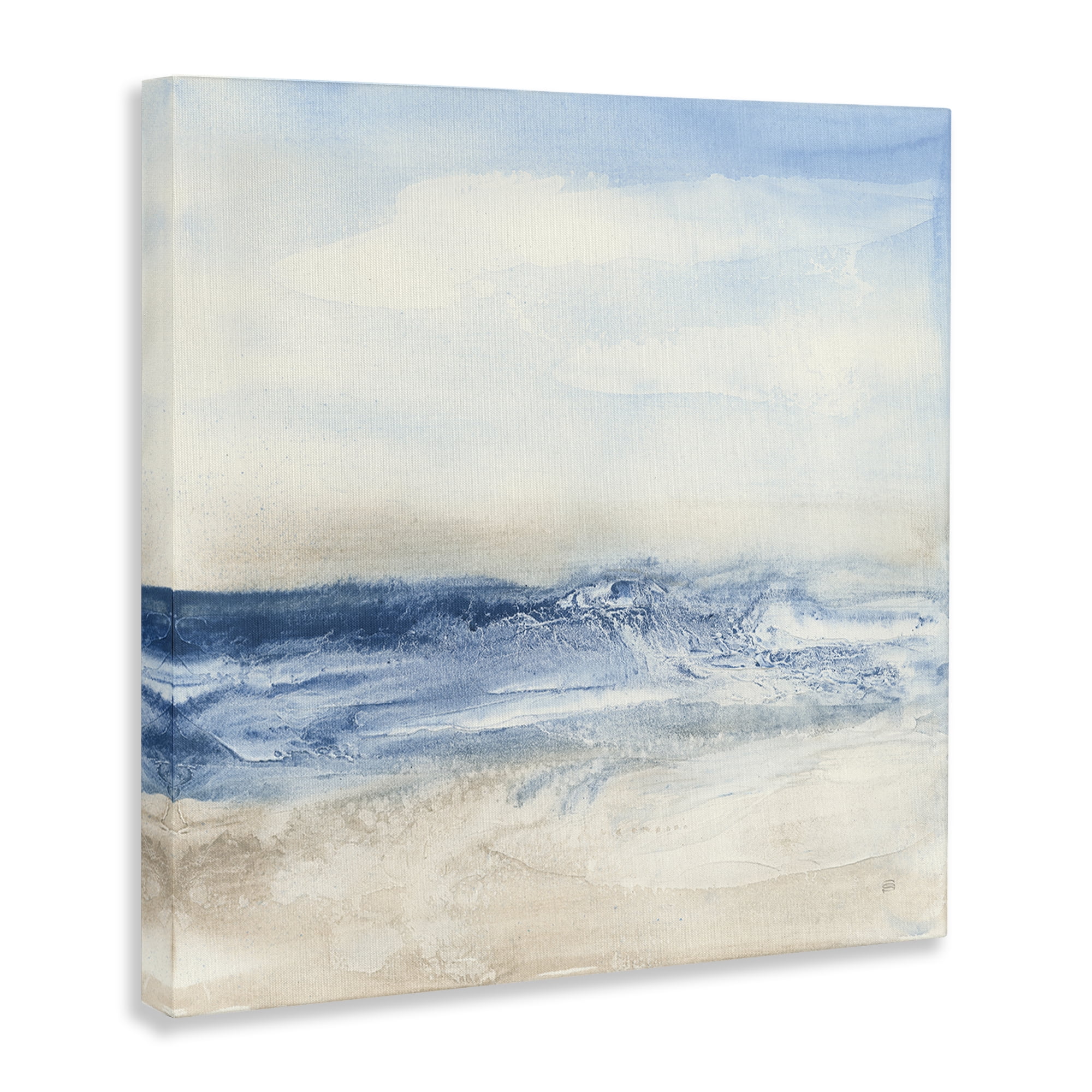 Stupell Industries Abstract Surf & Sand Nautical & Beach Painting Wrapped Canvas Art Print Wall Art, 30 x 30