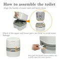 thumbnail image 5 of 24L Portable Removable Flush Toilet Porcelain White, 5 of 13