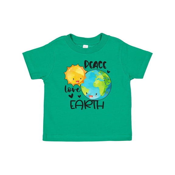 Inktastic Earth Day Peace Love Earth Boys or Girls Baby T-Shirt