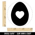 thumbnail image 2 of Egg Solid with Heart Rubber Stamp for Scrapbooking Crafting Stamping - Small 3/4 Inch, 2 of 7