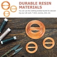 thumbnail image 4 of Miangastore Bague Foulard en Résine 30 Pcs 0.6x1.7x1.7In, 4 of 9