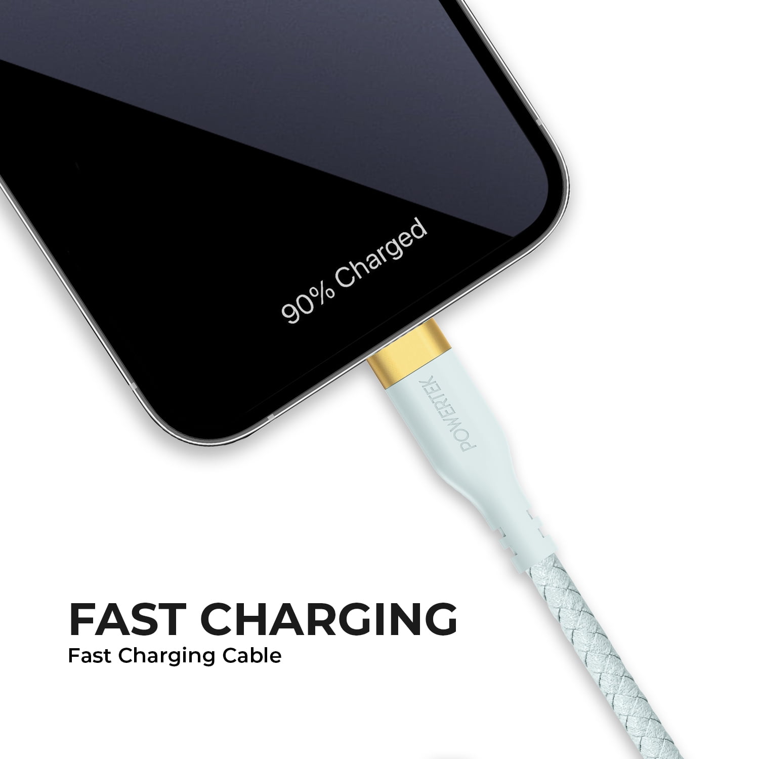 Liquipel Powertek Woven USB-A to USB-C - Blue