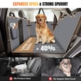 thumbnail image 3 of Funda para Asiento de Coche para Perros Lekespring para Asiento Trasero con Fondo Rígido Gris, 3 of 8