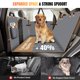 thumbnail image 3 of Funda para Asiento de Coche para Perros Lekespring para Asiento Trasero con Fondo Rígido Gris, 3 of 8