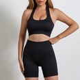 thumbnail image 2 of Ashirexll Two Piece Sets for Women, Vacation Outfits for Women, Summer Color High Waist Top and Yoga Pant Athletic Three Piece Set, 2 of 5