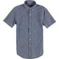 thumbnail image 1 of Ralph Lauren Mens Chambry Button Up Shirt, navy, S Neck, 1 of 2