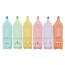 XMMSWDLA Mini Highlighters Pastel Multicolour Penmini Color Highlighter Cartoon Style Mini 4 / 5 / 6 Colors Available 10ml Ink Pens