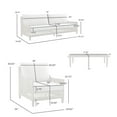 thumbnail image 6 of Grenada 4 Piece Outdoor Gray Fabric and Wicker Conversation Set, 6 of 6