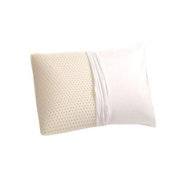Natural Talalay Latex Pillow with Organic Cotton Cover (Standard, Extra Soft)