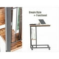 thumbnail image 5 of Eden Home Modern Wood End C Table with Magazine Holder in Rustic Brown, 5 of 8