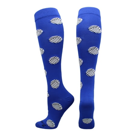 

Volleyball Print Over the Calf Socks (Royal Small)