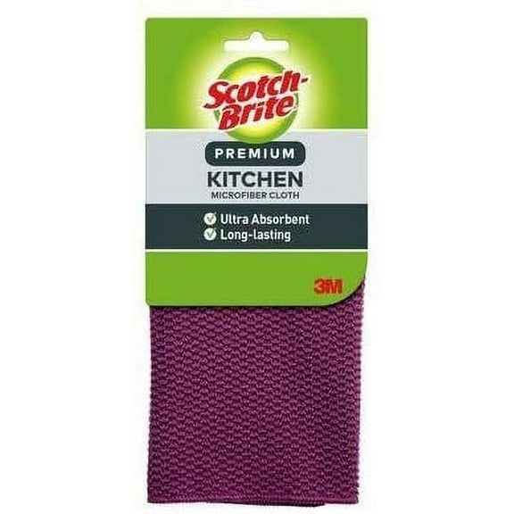 3M Scotch-Brite Kitchen Cloths: Premium Kitchen Cloth / 1-pack Maroon
