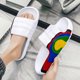 thumbnail image 4 of Minnieouse 1 par de chanclas para hombre y mujer, zapatillas portátiles de estilo informal con punta abierta para caminar en la playa, sandalias Calzado Blanco Tamaño 43-44, 4 of 6