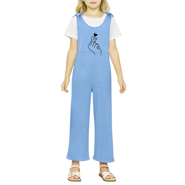 Combinaisons pour Filles Enfants Extérieur Décontracté Col Rond Taille 150