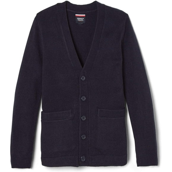 French Toast Cardigan Col en V Anti-Boulochage Standard Husky Uniforme Scolaire, Marine, 14-16 US