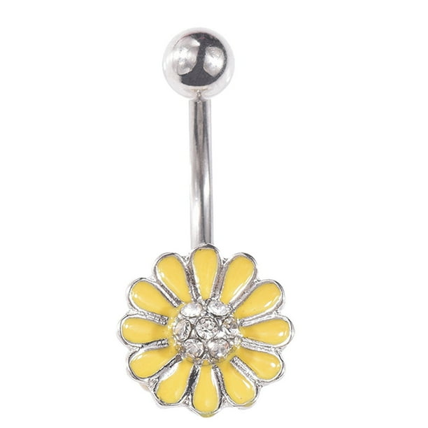 Daisy belly button on sale ring