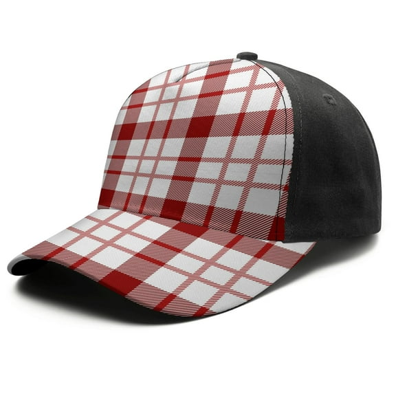 Christmas Baseball Cap – Stylish Spliced Design Adjustable Trucker Hat with Full Print Front & Brim, Breathable Cotton Blend Snapback for Sports, Travel & Daily Wear