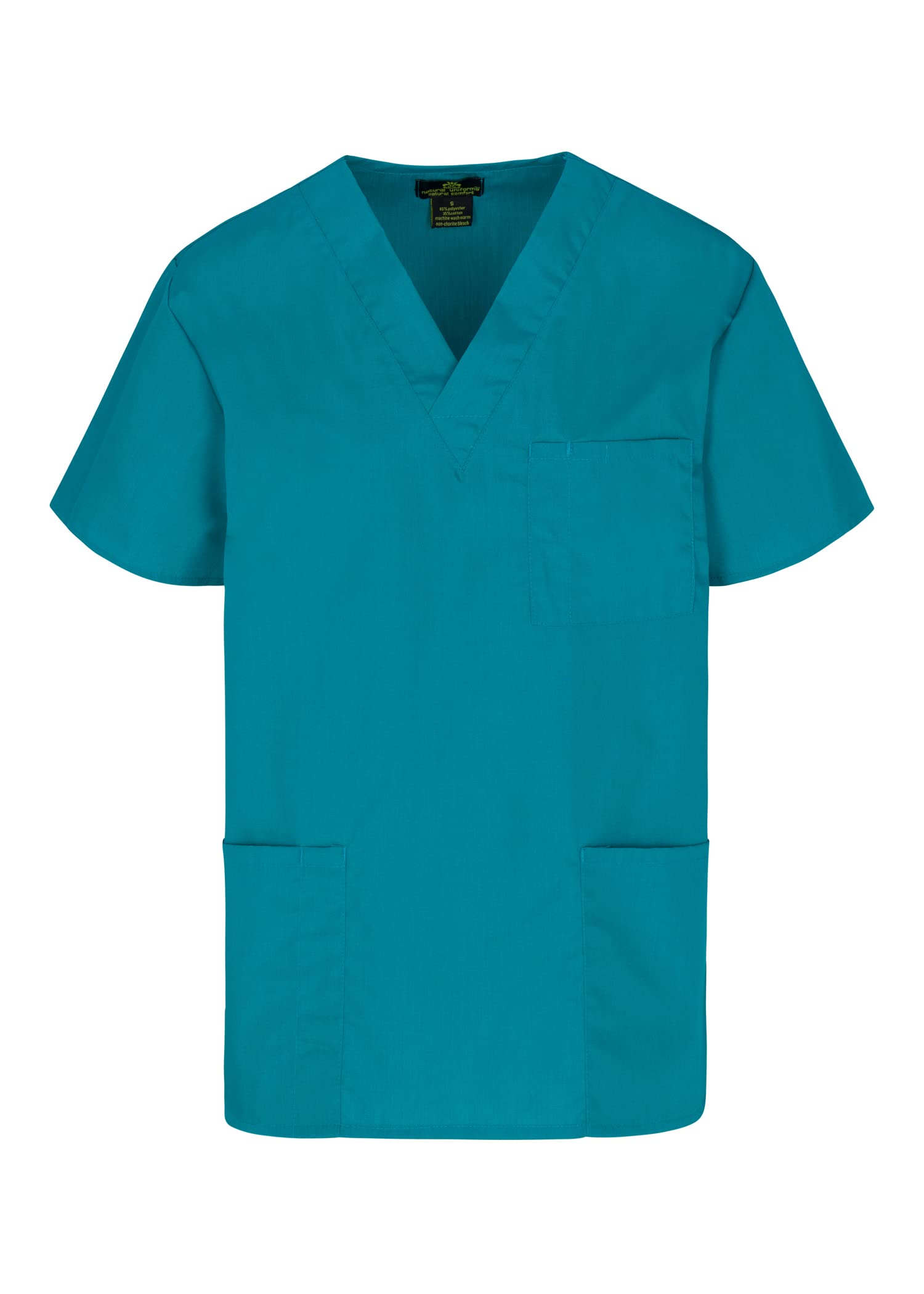 Natural Uniforms Standard Unisex 3 Pocket Scrub Top Small Teal Blue   Ae976a56 0665 472c 9092 3653895ea6be.77e3f346cf56a01407a87bd1384dacf7 