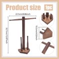 thumbnail image 2 of 1 pc Baseball PineWood Championship Ring Organizer Display Tower Stands Jewelry Holder Sienna Finished Product: 25.5x10.2x32.7cm, 2 of 6