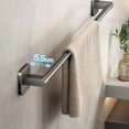 thumbnail image 4 of Soporte de toalla autoadhesivo, organizador de toallas de baño, estantes de baño, barra de toalla de mano, espacio de aluminio sin perforación, nuevo, 4 of 4
