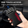 thumbnail image 3 of Airtag Wallet for Men, Mens Smart Wallet for Air Tag RFID Blocking, Slim Compact Wallet with ID Window, Minimalist Bifold Pop Up Credit Card Case Holder 10  Cards,Christmas Gift for Men, No AirTag, 3 of 7