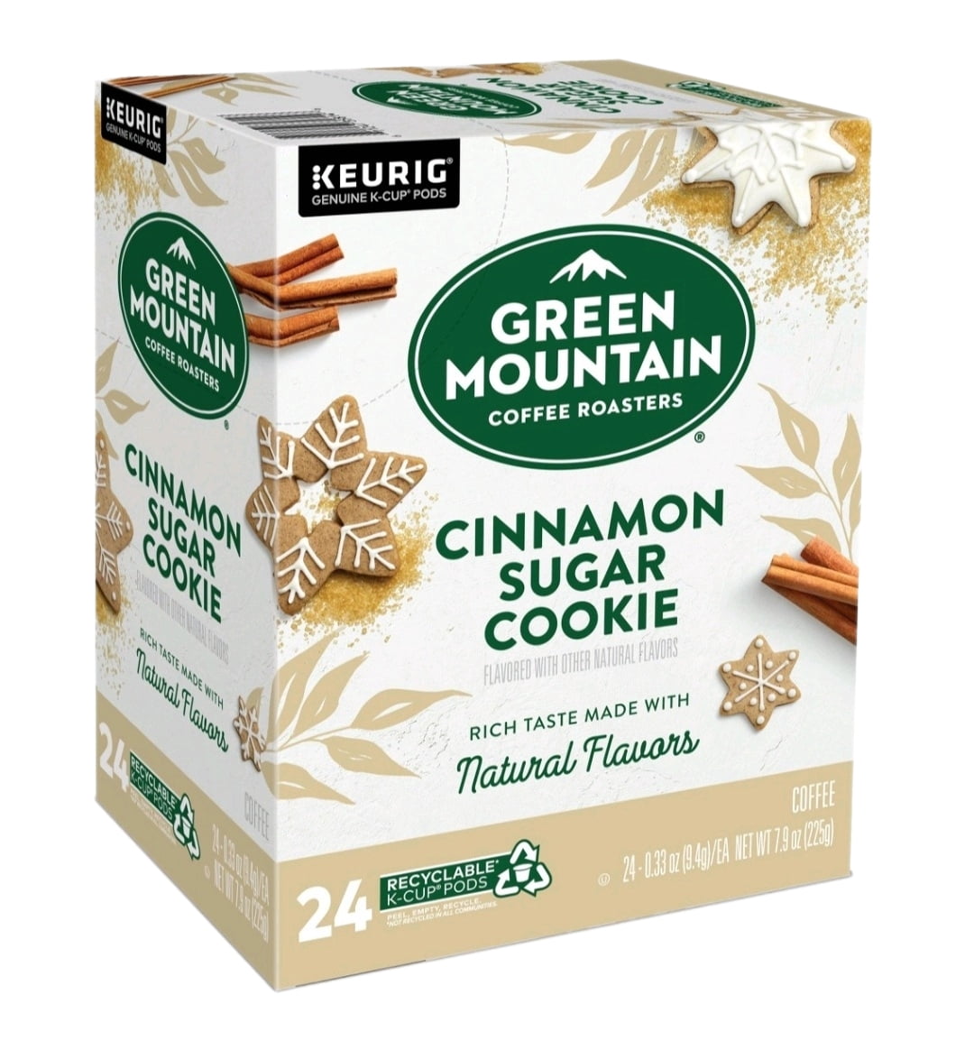 Green Mountain Cinnamon Sugar Cookie and Pumpkin Spice Coffee K Cups Variety Pack, 24 K Cups Each