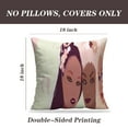 thumbnail image 2 of LALILO Throw Pillow Covers Banner Cute Women Asian Afro Afro Cushion Cover 18" x 18", 2 Pack, 2 of 6