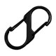 thumbnail image 5 of Hebilla de perro de aleación de zinc de doble cabeza en forma de S, galvanizada, para natación, hebilla en forma de S negra, hebilla de ocho caracteres completamente negra, llavero de suspensión, 5 of 5