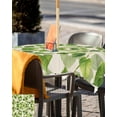 thumbnail image 5 of Fsddascl Botanical Leaves Outdoor Tablecloth - 60x60 Inch Square Dining Table Cover, Spring Retro Watercolor Pastoral Waterproof Outdoor Table Cloth with Umbrella Hole & Zipper for Picnic/Patio, 5 of 7