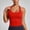 Watermelon Red 1, variant on Women's Sports Tank Tennis Top with Built-In Bra Racerback for Fitness Training Running and Everyday Activewear in Solid Design Black XS
