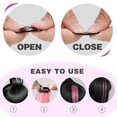 thumbnail image 4 of Extensiones de cabello YONGSHENG 12 piezas rosa con clip sintético recto 22 pulgadas, 4 of 4