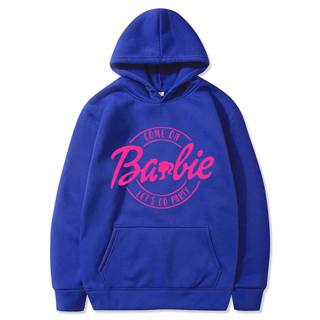Barbie Let S Go Printed Pattern Ebay Plus Fleece Sweatshirt Hoodie