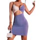 thumbnail image 1 of VISgogo, vestido de verano con tirantes finos para mujer, Color en contraste, elegante, sin mangas, con junta tórica, vestido de fiesta ceñido al cuerpo VISgogo  moda, 1 of 9