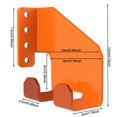 thumbnail image 1 of Support de Tronçonneuse Robuste pour Rangement Organisé dans le Garage (Noir/orange), 1 of 6