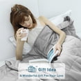 thumbnail image 3 of Weighted Blanket Anxiety Adult Kid Size 48x72 15 lbs (Soft Fabric, Light Gray), 3 of 7