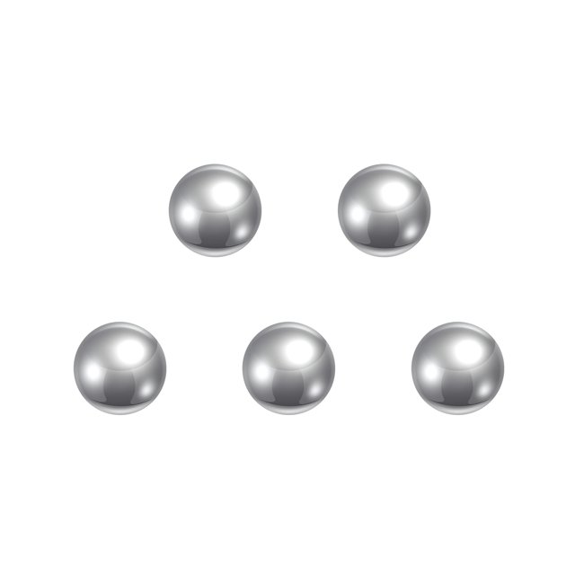 Unique Bargains 5mm Roulements en Acier Chromé Boules G3 Précision 5 Pack