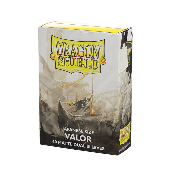 Dragon Shield, Japanese size TCG card sleeves, 60ct. Matte Dual Sleeves - Valor