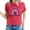 Watermelon Red, variant on Fesfesfes T Women's Valentine's Day Love Printed Short Sleeved T-shirt Top Short Sleeved Round Neck Top/Shirt Graphic Tee Women XL(US:10)
