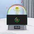 thumbnail image 7 of ZFYXGS Wireless Charging Light, Astronaut Decorative Bluetooth Speaker Music Clock Alarm Clock, 7 of 7