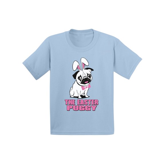 Awkward Styles The Easter Puggy Infant Shirt Easter Baby Shirt Funny Easter Holiday Gifts First Easter Outfit for Baby Easter Dog Tshirt for Baby Pug Shirt for Easter Happy Easter Outfit for Baby