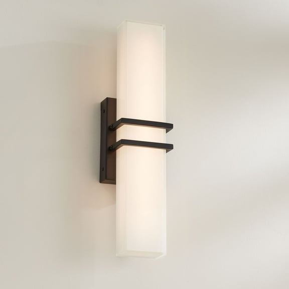 Possini Euro Design Possini Euro Exeter 17" Wide Black LED Bathroom Vanity Light