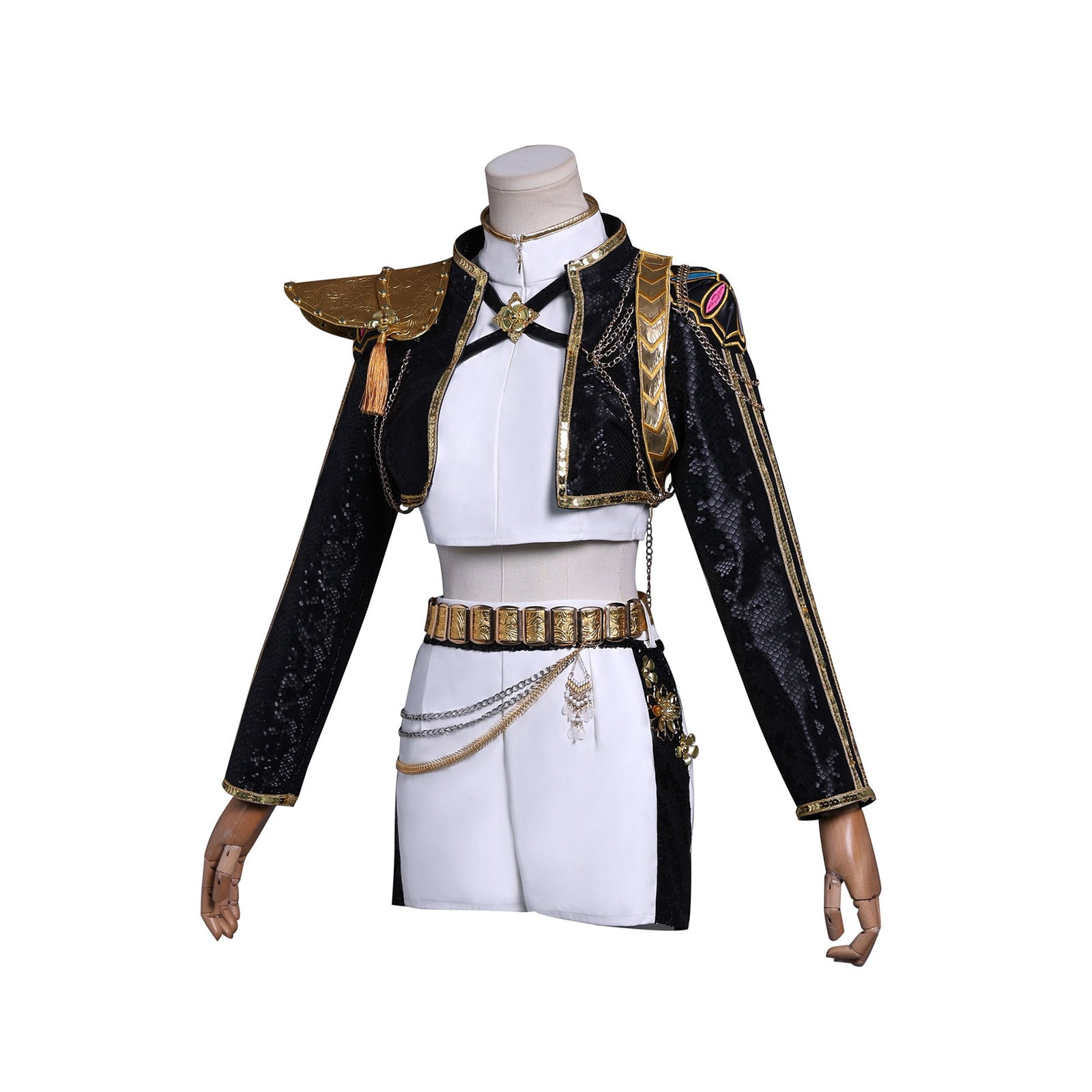 ZTACE POP Singer Stars Costumes - Rumi Golden Cosplay Full Set, Women Cosplay Outfit Bodysuits, Halloween Fancy Dress Costume - Black, M